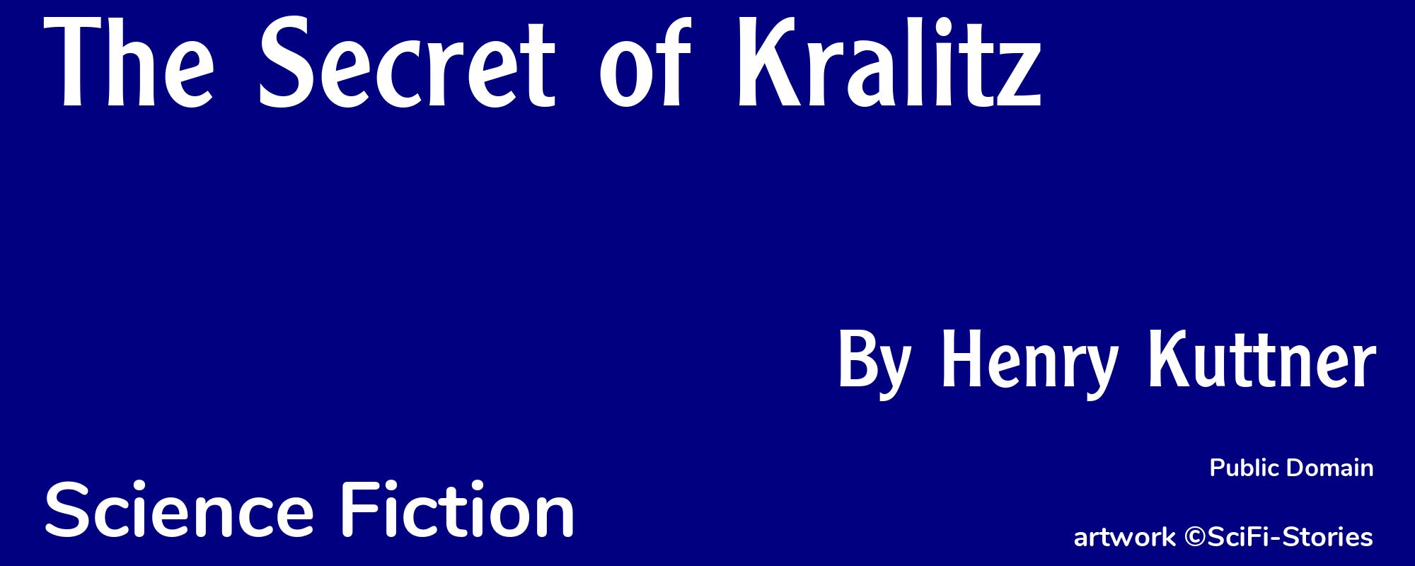 The Secret of Kralitz - Cover
