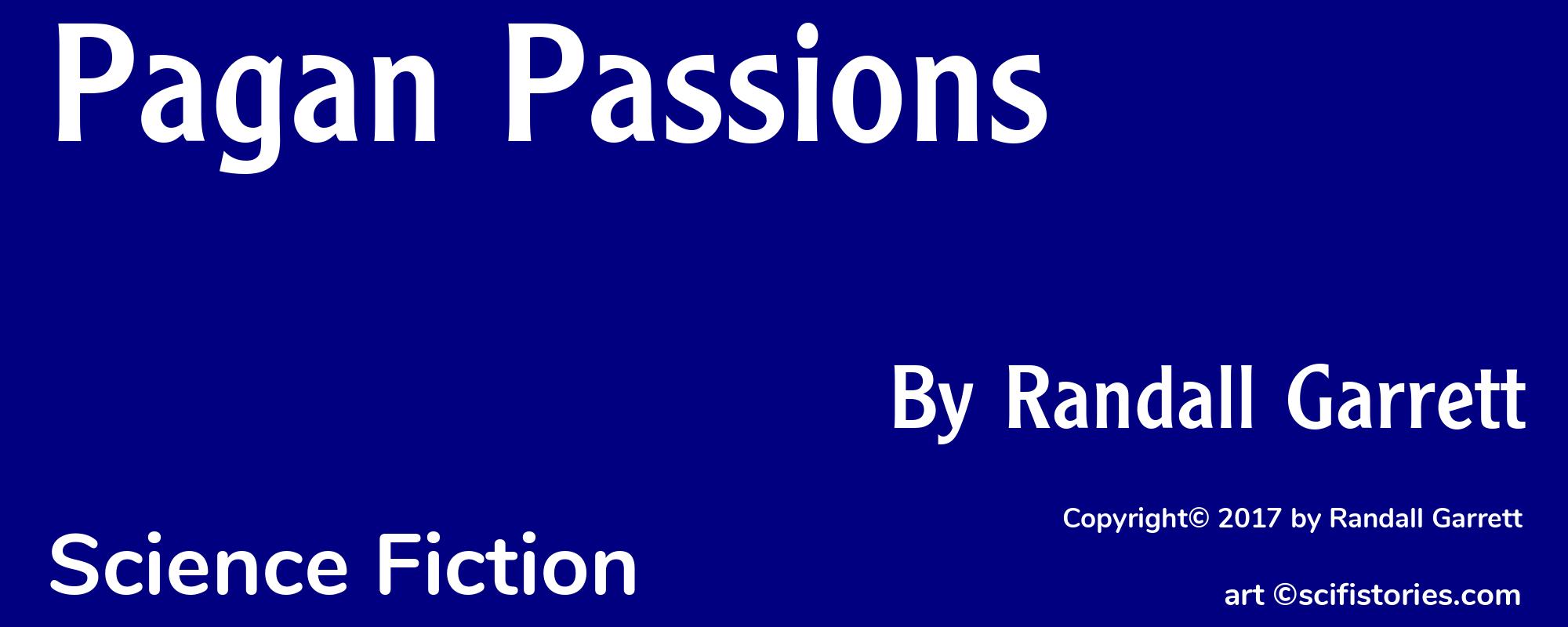 Pagan Passions - Cover