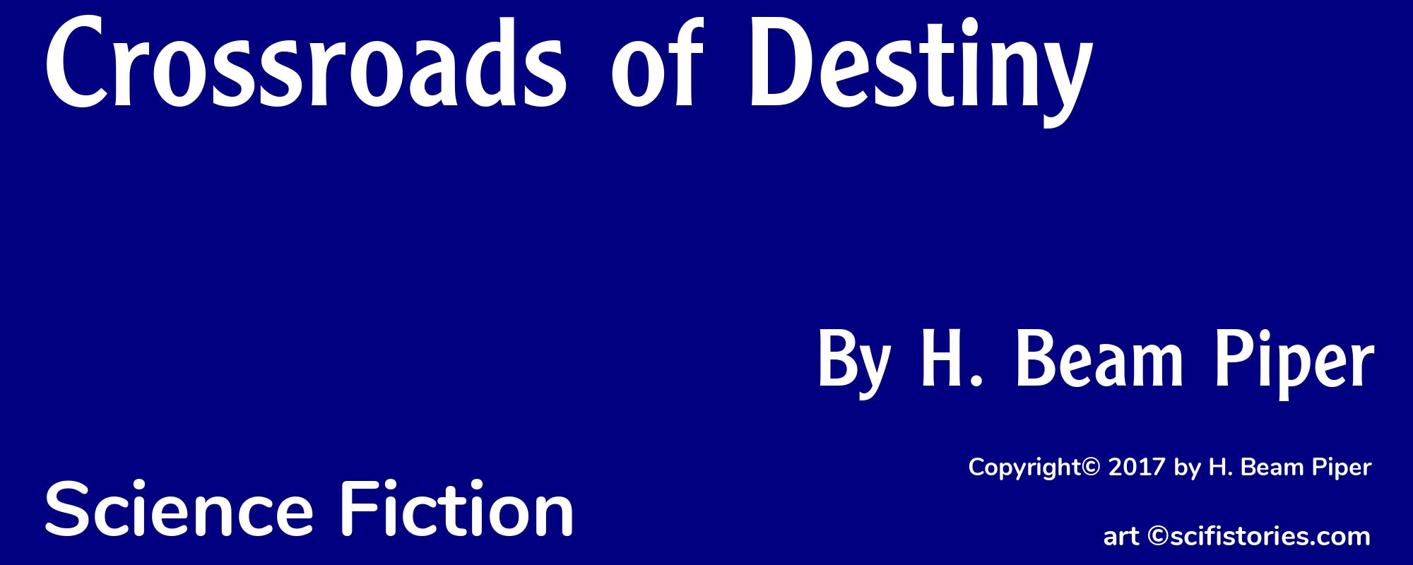 Crossroads of Destiny - Cover