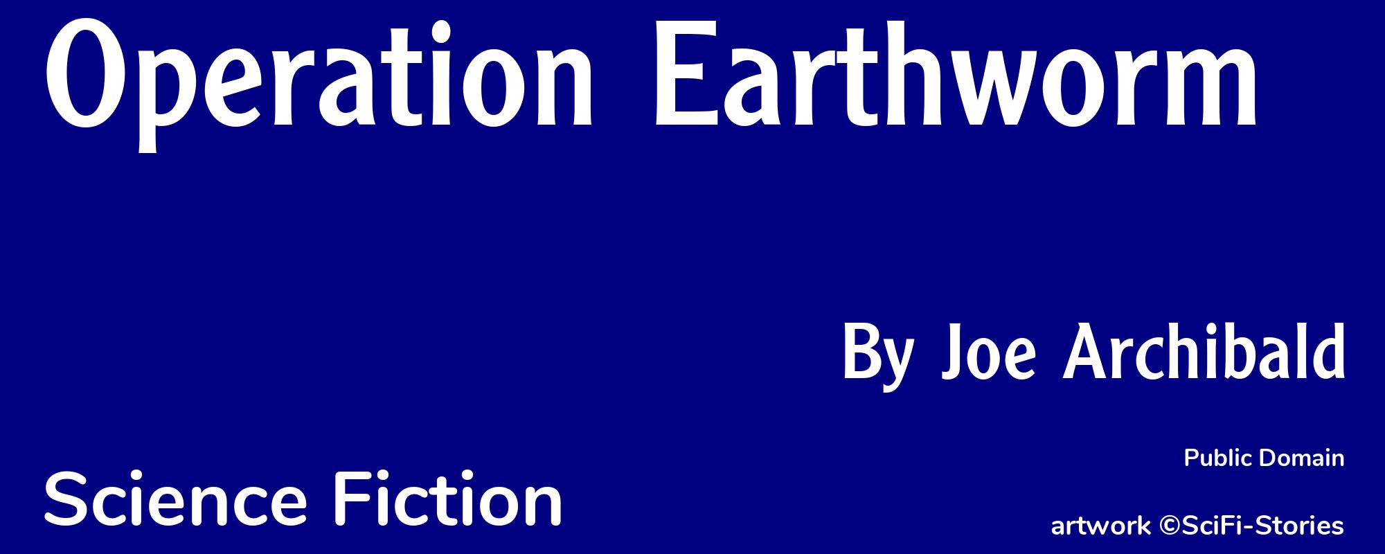 Operation Earthworm - Cover