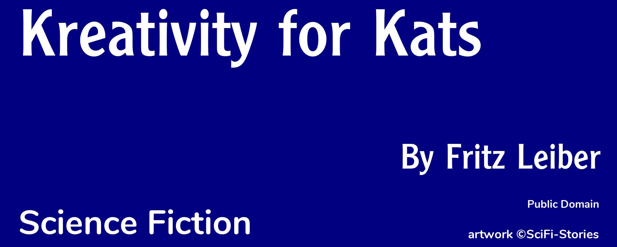 Kreativity for Kats - Cover