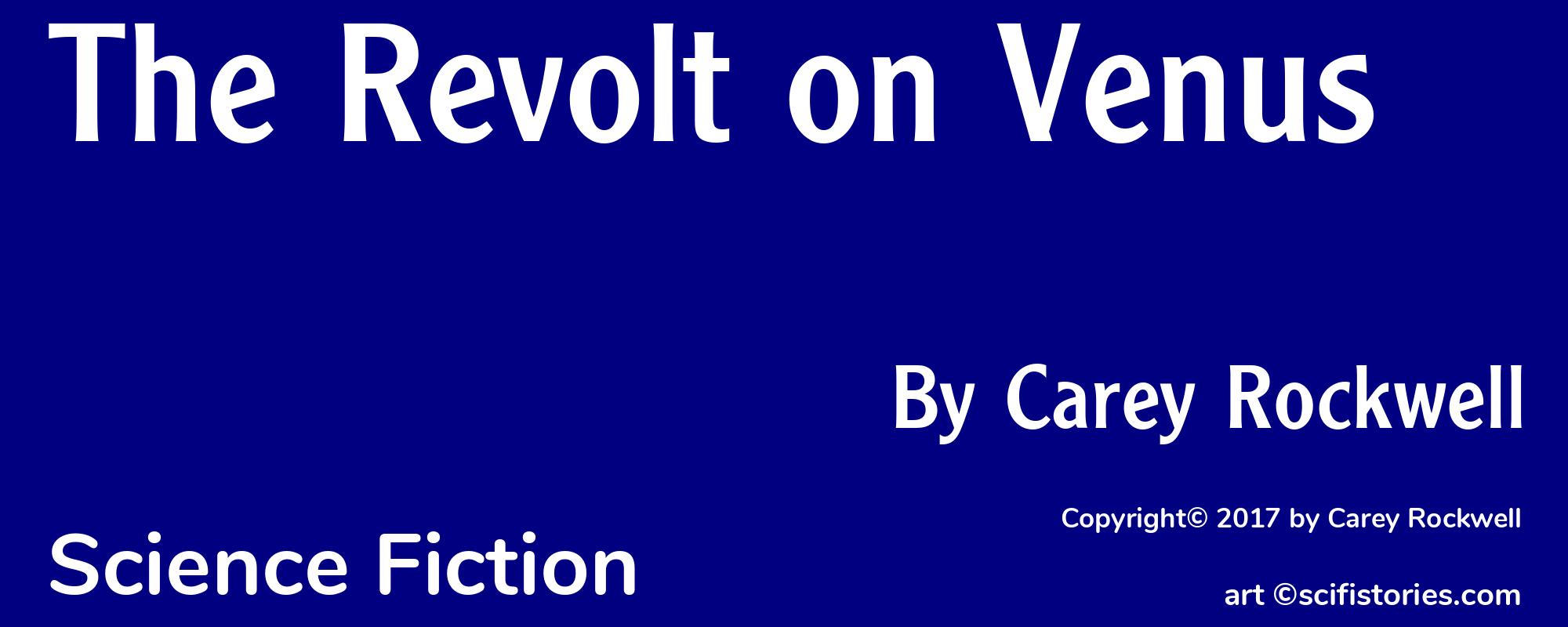 The Revolt on Venus - Cover