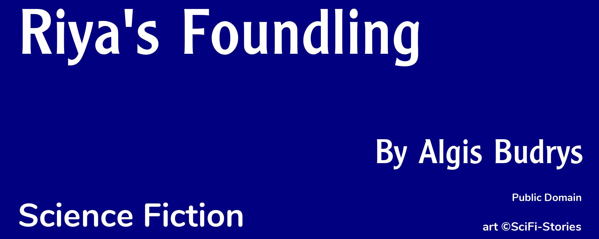 Riya's Foundling - Cover