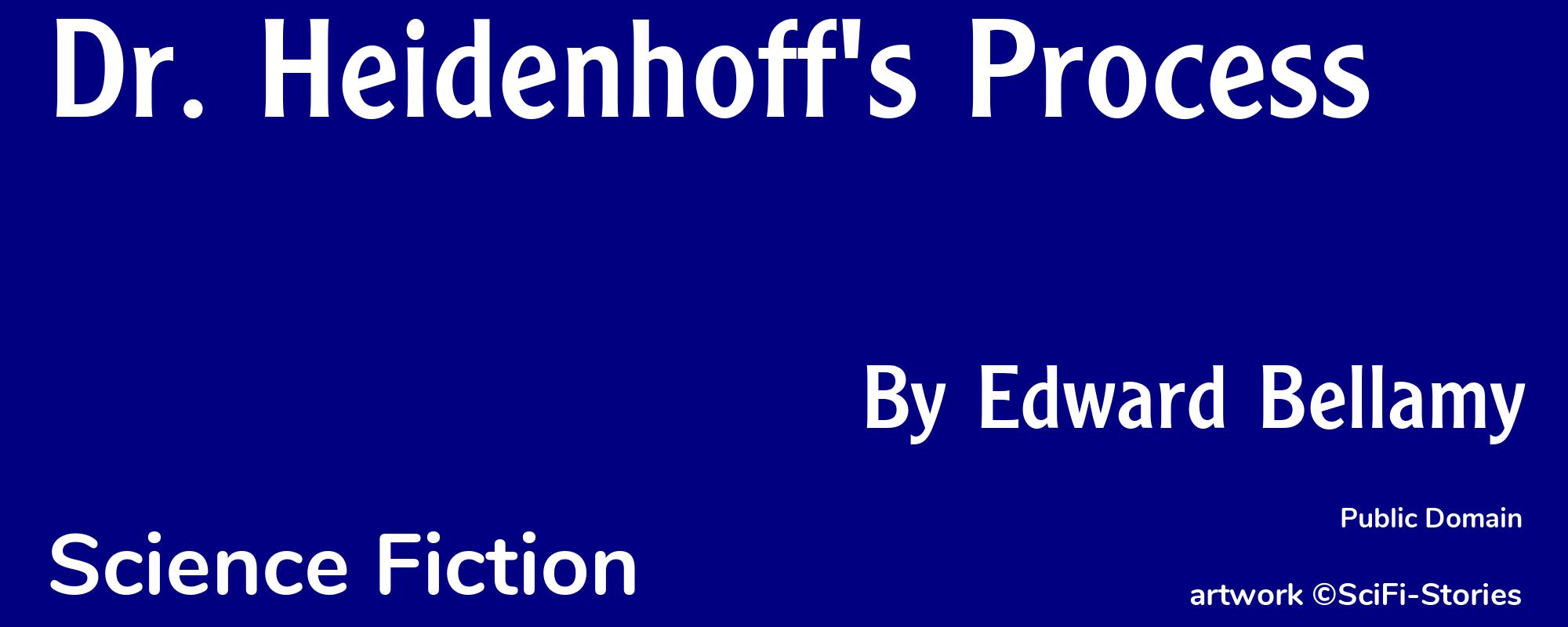 Dr. Heidenhoff's Process - Cover