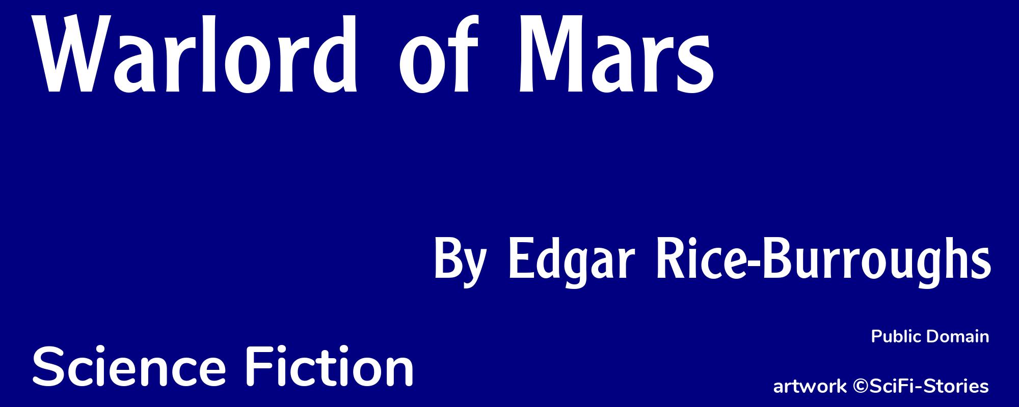 Warlord of Mars - Cover