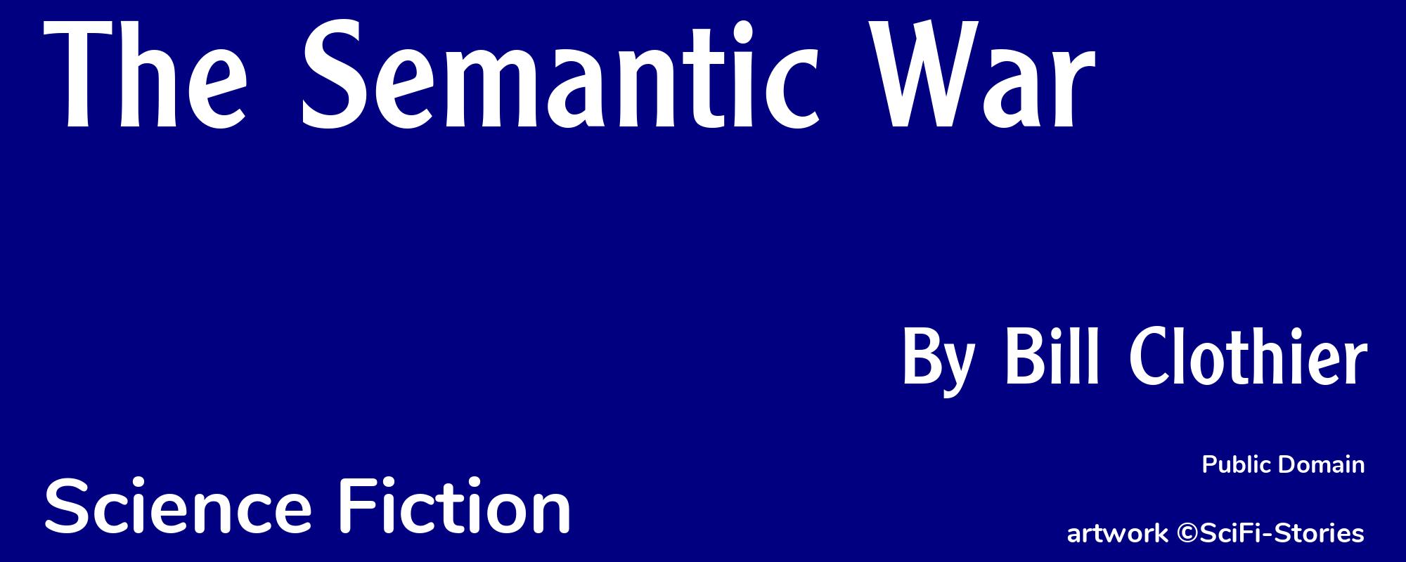 The Semantic War - Cover