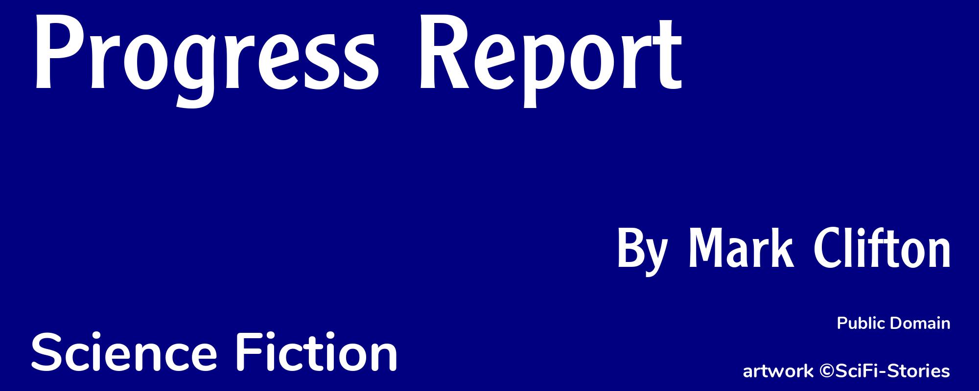 Progress Report - Cover