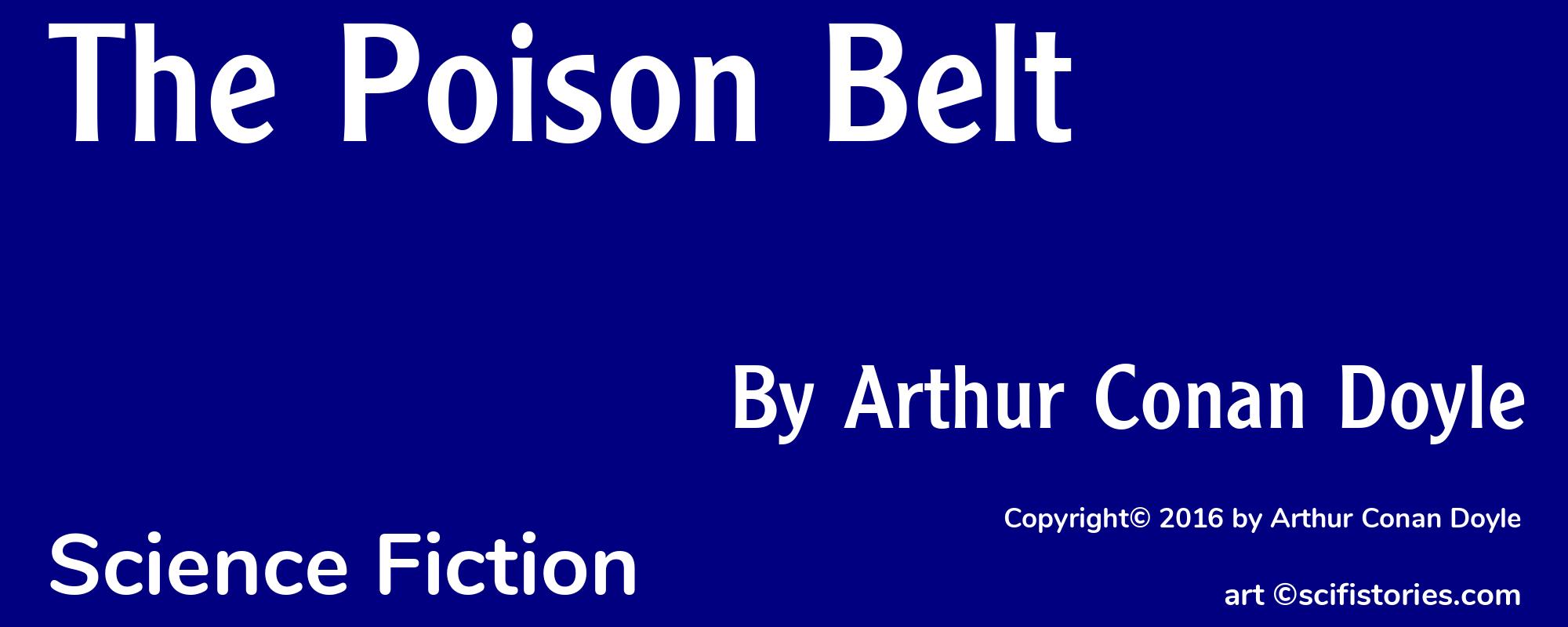 The Poison Belt - Cover