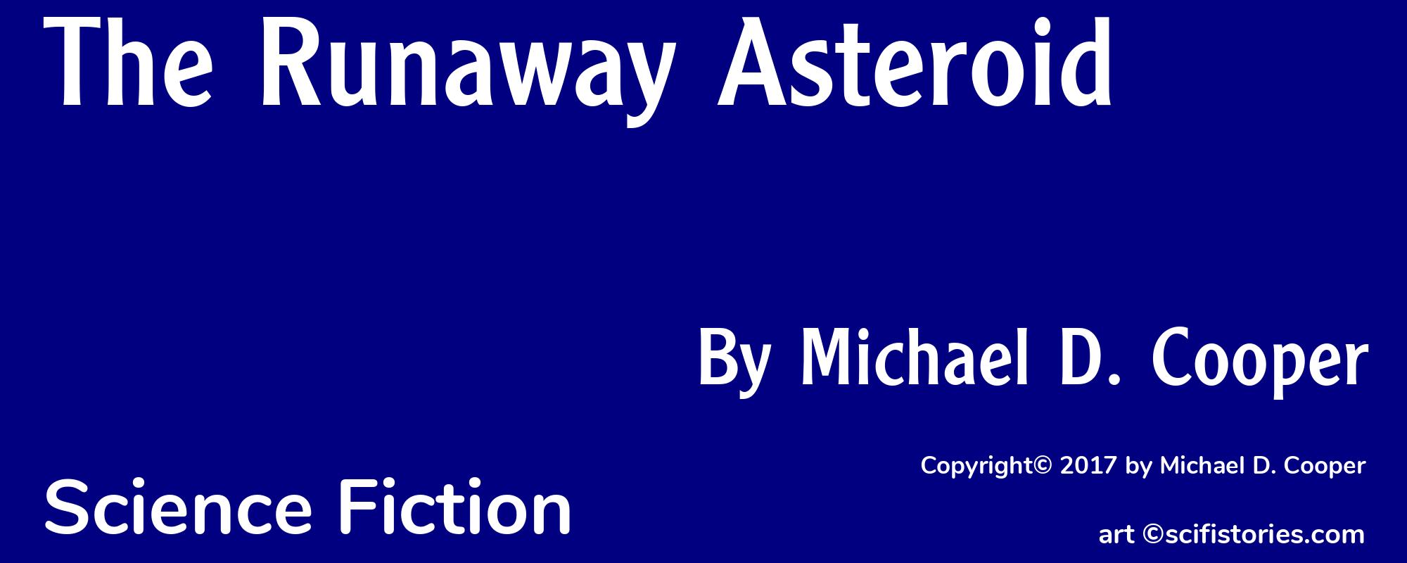 The Runaway Asteroid - Cover
