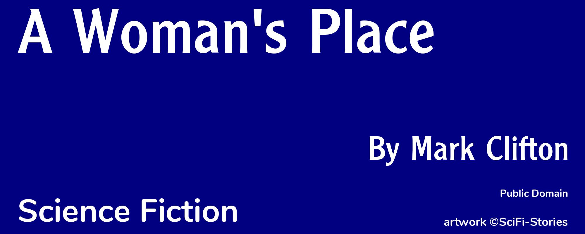 A Woman's Place - Cover