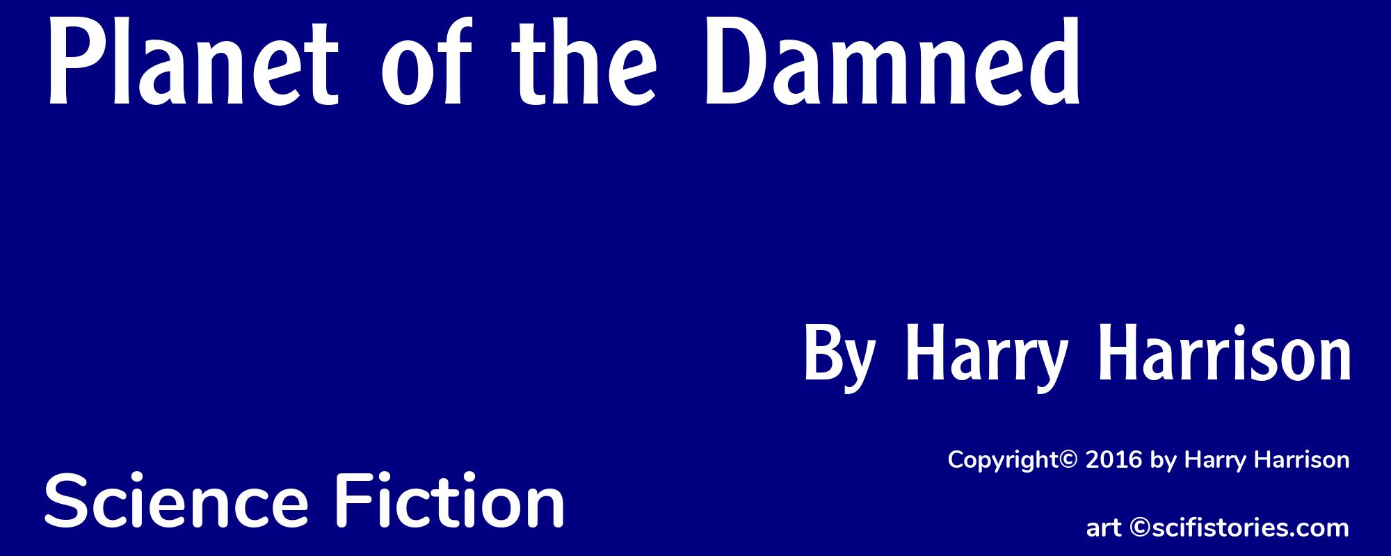Planet of the Damned - Cover