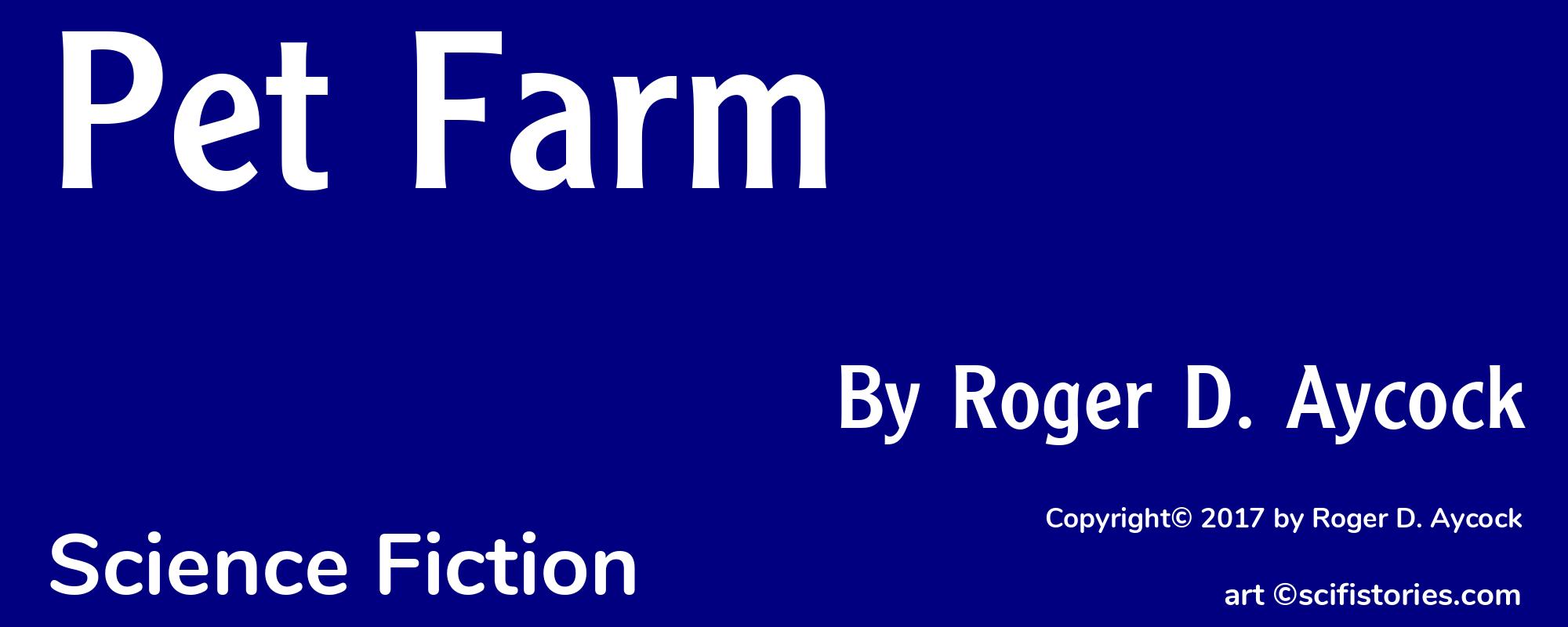 Pet Farm - Cover