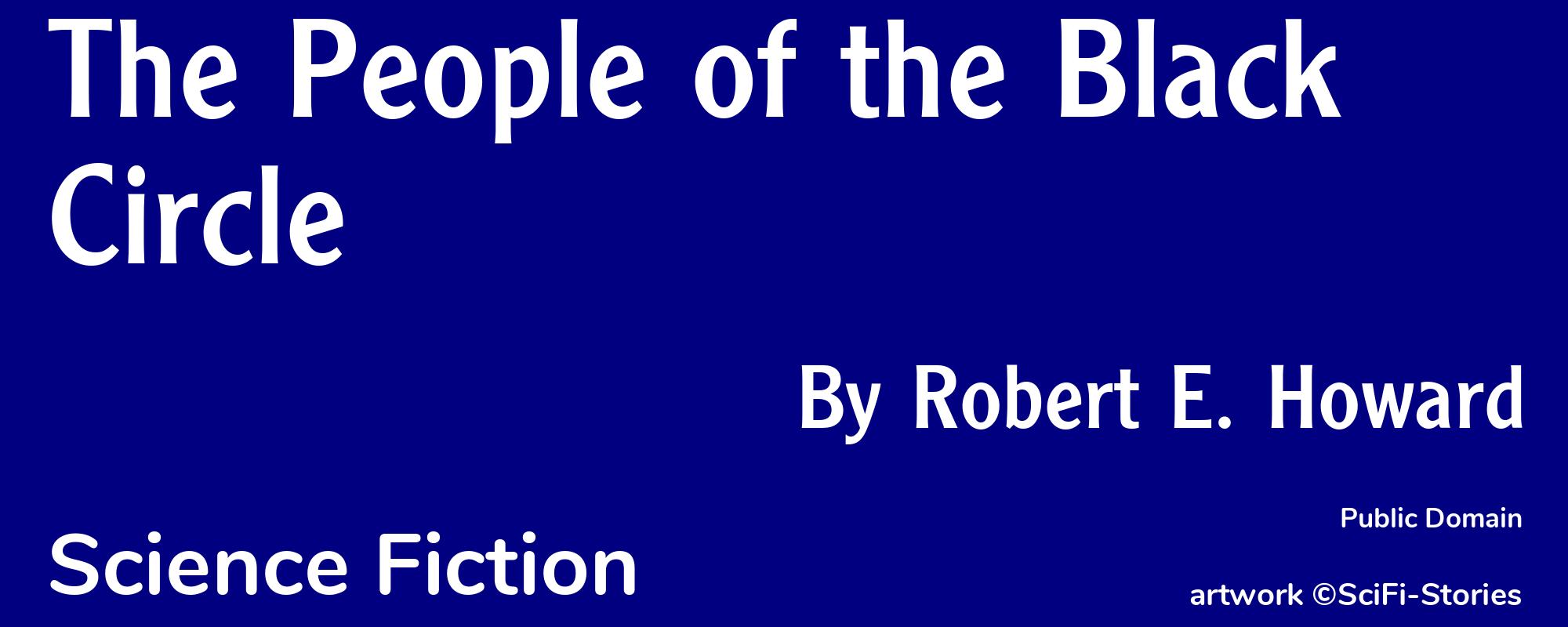 The People of the Black Circle - Cover