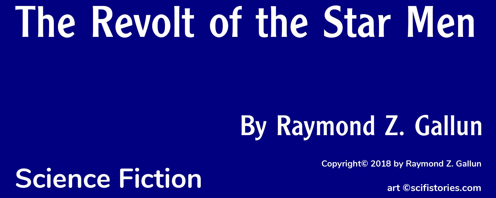 The Revolt of the Star Men - Cover