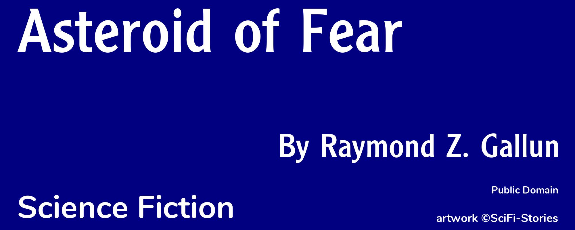 Asteroid of Fear - Cover