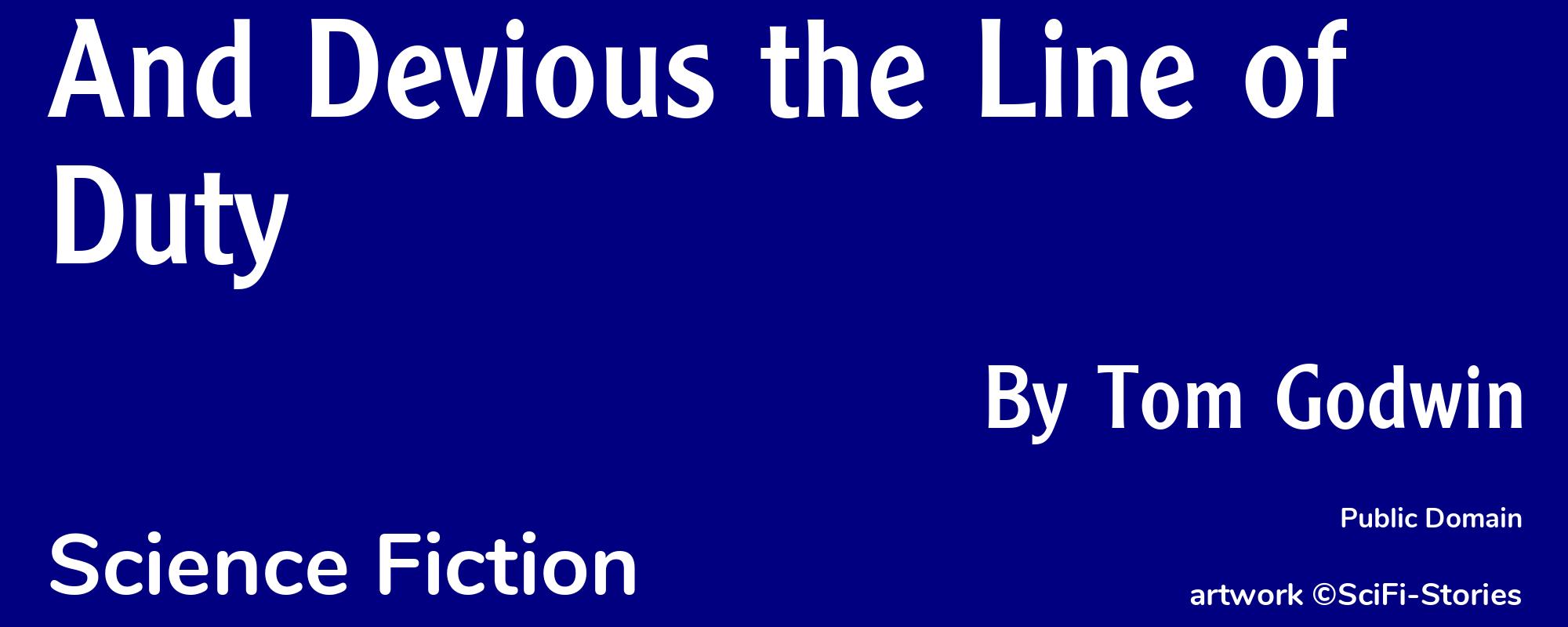 And Devious the Line of Duty - Cover