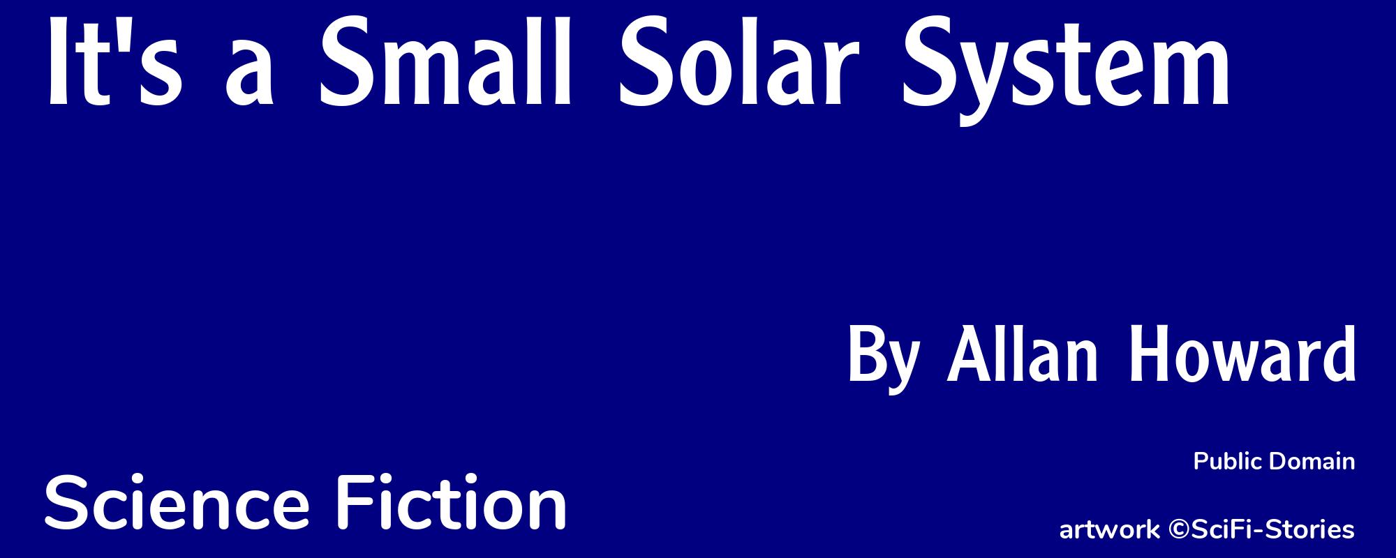 It's a Small Solar System - Cover