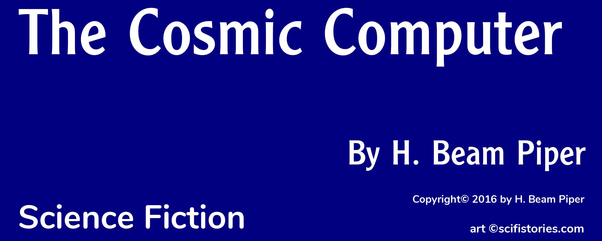 The Cosmic Computer - Cover
