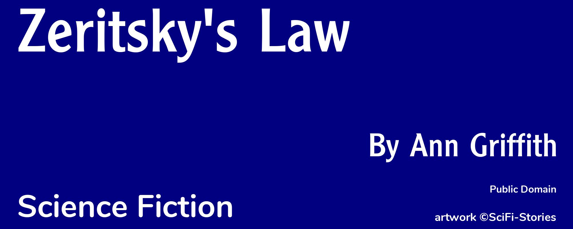 Zeritsky's Law - Cover