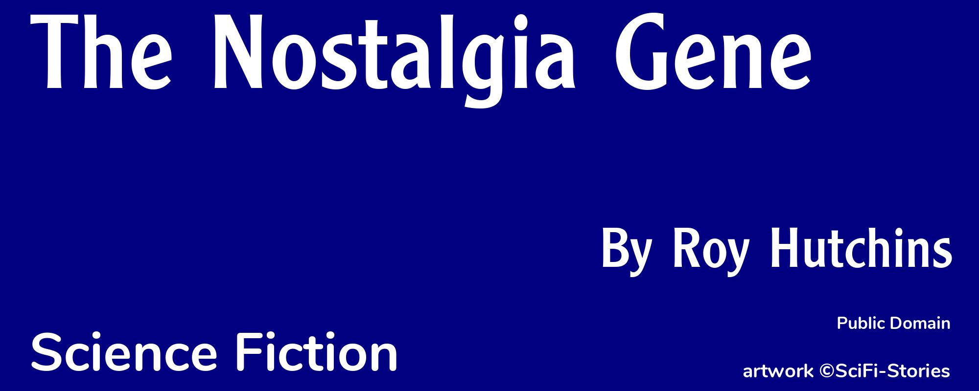 The Nostalgia Gene - Cover